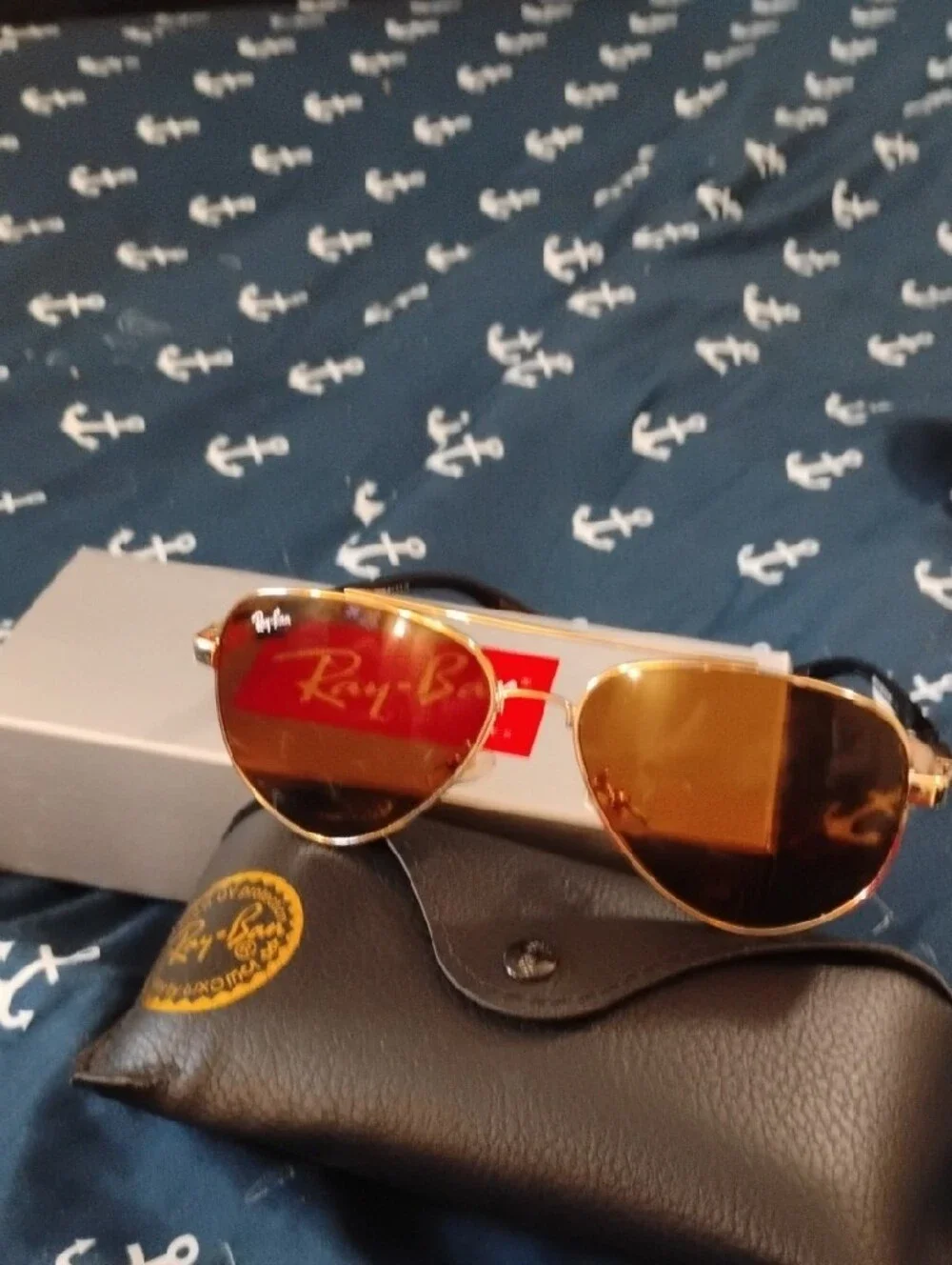 O.B.O.,American Made !!Tortoiseshell Sunglasses with Gold Accents